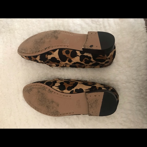 Coach Kimmie Calf Hair Ocelot Print Loafer S#07902 - Picture 3 of 3